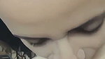 Lady give Blowjob  rubing bf dick between boobs
