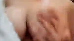 Sexy girl pressing her huge boobs