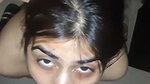 Beautiful hot girl giving Blowjob  cum on her face