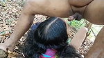 Husband mouth fuck his wife in middle of jungle