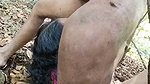 Husband mouth fuck his wife in middle of jungle