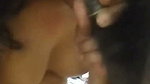 Sexy lady give Blowjob of lover condom cover dick