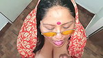 Beautiful hot bhabhi showing her huge boobs  enjoying
