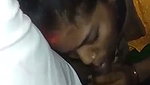 Beautiful lady give Blowjob to lover