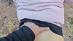 Boyfriend fuck his gf outdoor