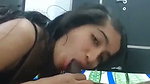 Hot Delhi girl giving Blowjob deeply  bf enjoying it