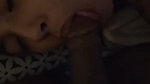 Beautiful mass girlfriend give Blowjob  cum inside her mouth