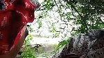 Boyfriend fuck his gf in jungle