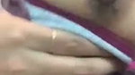 Hot girl show her boobs  pressing her nipple