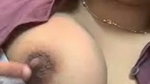 Hot girl show her boobs  pressing her nipple