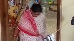 Mature aunty Changing dress