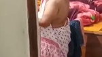 Mature aunty Changing dress