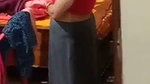 Mature aunty Changing dress