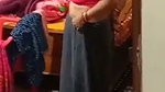 Mature aunty Changing dress