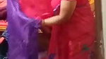 Mature aunty Changing dress