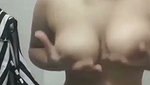 Sexy hot girl show her boobs  pressing