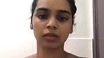 A 19 year old nude desi girl spits on her tits