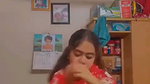 A girl strips to record her MMS in Bangla sex