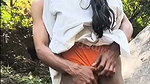 HD outdoor sex of a village couple in a jungle pon