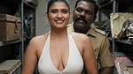 HD porn of a sexy lady fucking with two police off