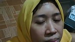 Hijabi slut takes clients cum on her face