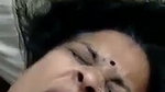 Huge boobs Indian aunty crushing her breast MMS