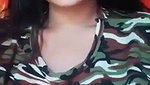 Military dress desi girl showing boobs and finger