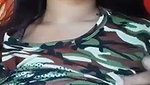 Military dress desi girl showing boobs and finger
