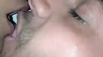 Romantic boob sucking foreplay of Indian lovers
