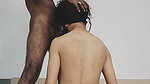 Two black guys bang a crazy gay in an Indian gay