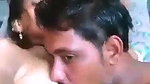 Village couple romantic foreplay