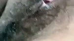 Aunty showing her wet pussy on vc