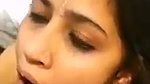 Beautiful girl cum on her mouth