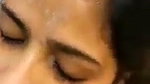 Beautiful girl cum on her mouth