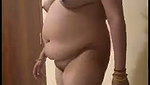 Big ass aunty showing her asshole