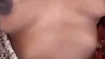 Tamil aunty pressing her huge boobs  showing
