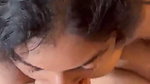 Sexy babe sucking long dick of bf