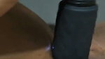 Aunty inserting black dilo in her pussy