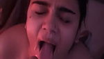 beautiful girl fuck  cum on her face