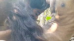 Girlfriend show her hairly pussy  give Blowjob