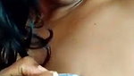 Mallu aunty with big boobs writing on nude breast
