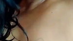Mallu aunty with big boobs writing on nude breast
