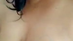 Mallu aunty with big boobs writing on nude breast