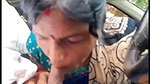 Outdoor Hindi sex video of an aunty sucking a dick