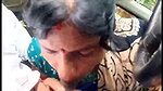 Outdoor Hindi sex video of an aunty sucking a dick