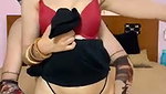 Beautiful girlfriend showing her huge boobs ass