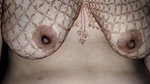 Hot aunty showing her boobs