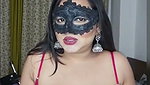Hot bhabhi with red saree show her boobs in transparent saree  talking