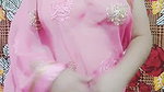 Beauty Queen, Nila YouTuber, Teasing & Showing Boobs through Pink Saree ~ PREMIUM Video