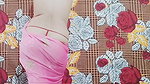 Beauty Queen, Nila YouTuber, Teasing & Showing Boobs through Pink Saree ~ PREMIUM Video